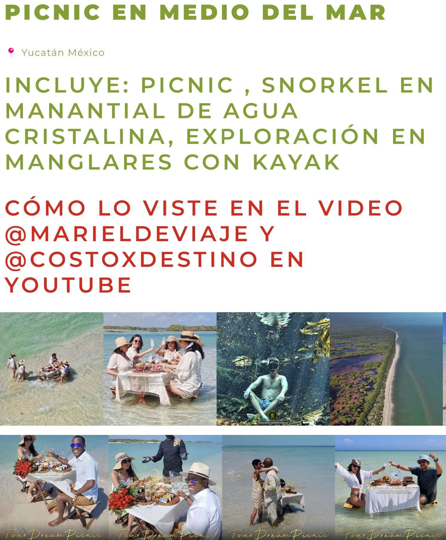 Picnic en medio del mar